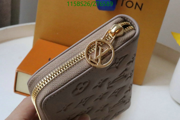 LV Bags-(Mirror)-Wallet-,Code: ZT6589,$: 115USD