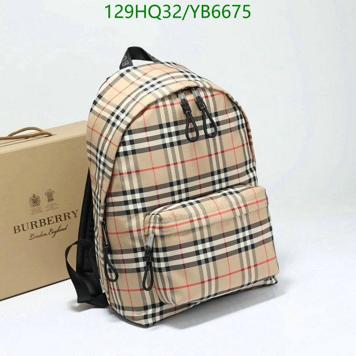 Burberry Bag-(4A)-Backpack-,Code: YB6675,$: 129USD