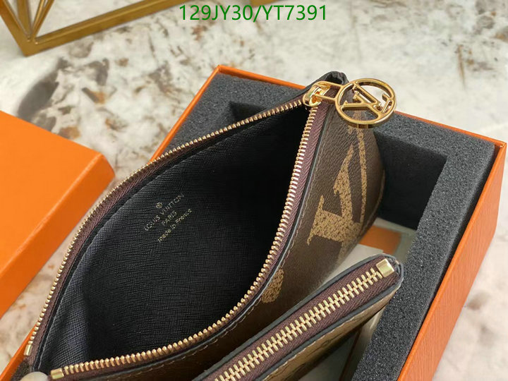 LV Bags-(Mirror)-Wallet-,Code: YT7391,$: 129USD