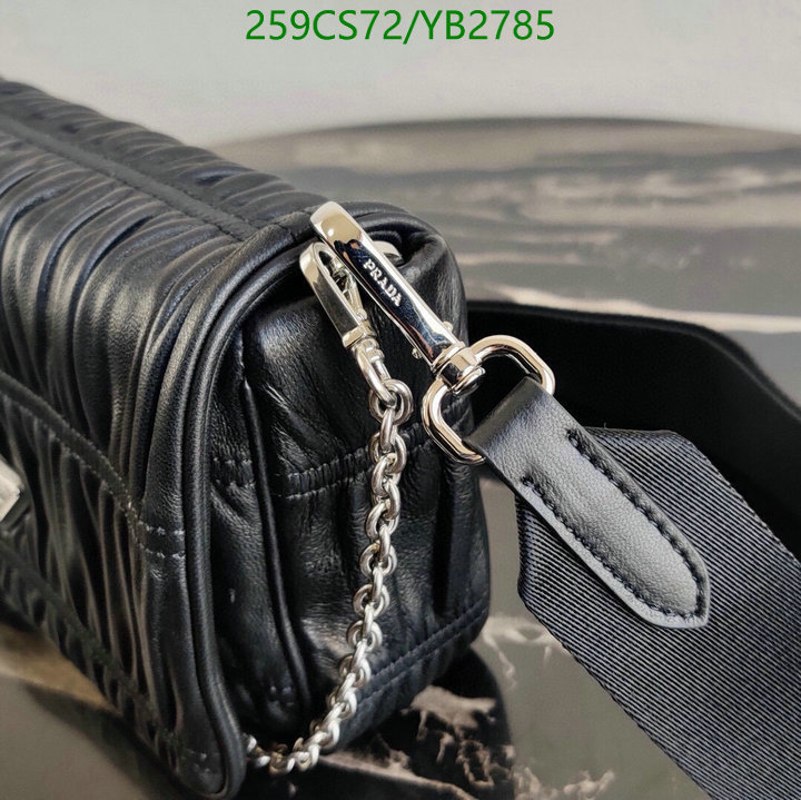 Prada Bag-(Mirror)-Diagonal-,Code: YB2785,$: 259USD