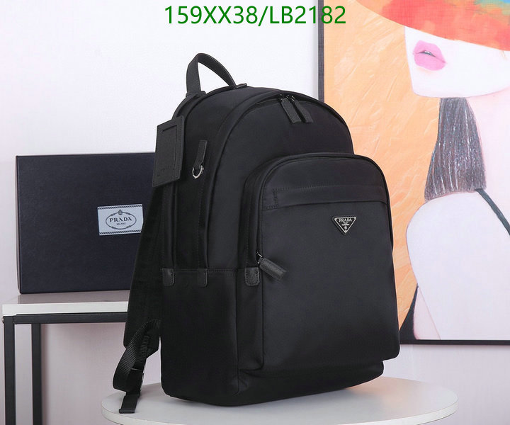 Prada Bag-(Mirror)-Backpack-,Code: LB2182,$: 159USD