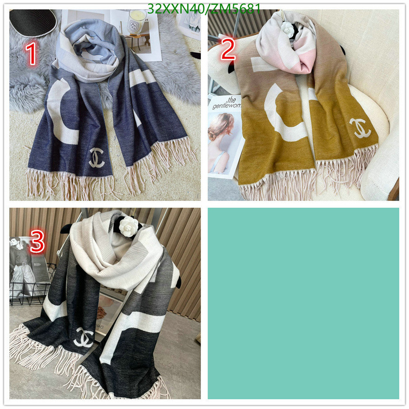 Scarf-Chanel, Code: ZM5681,$: 32USD