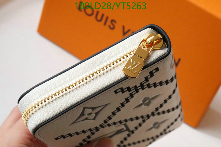 LV Bags-(Mirror)-Wallet-,Code: YT5263,$: 109USD