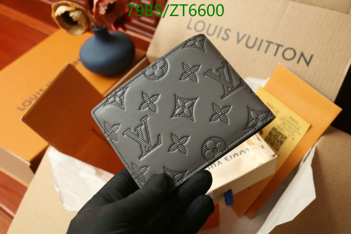 LV Bags-(Mirror)-Wallet-,Code: ZT6600,$: 79USD