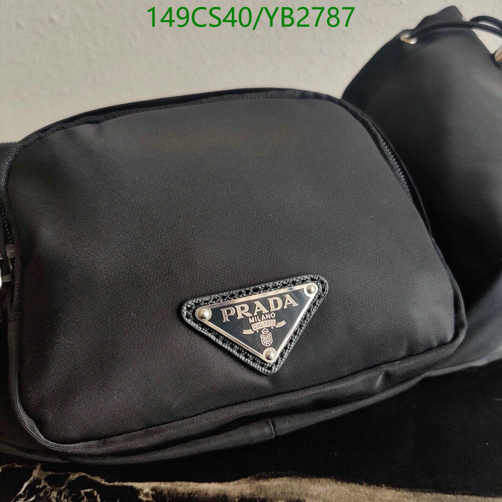 Prada Bag-(Mirror)-Diagonal-,Code: YB2787,$: 149USD
