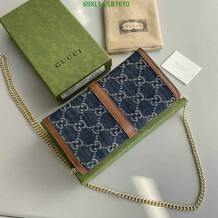 Gucci Bag-(4A)-Diagonal-,Code: LB7610,$: 69USD