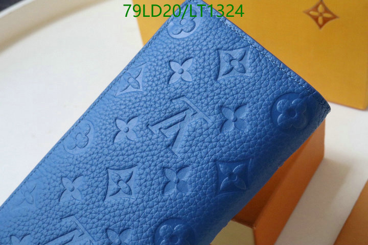 LV Bags-(Mirror)-Wallet-,Code: LT1324,$: 79USD