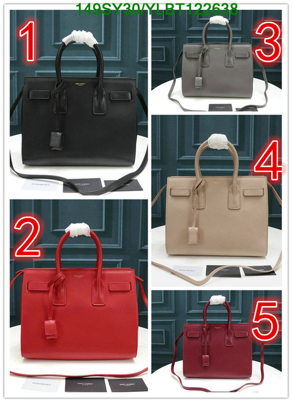 YSL Bag-(4A)-Handbag-,Code: YLBT122638,