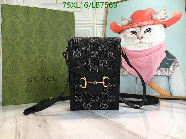 Gucci Bag-(4A)-Horsebit-,Code: LB7589,$: 75USD