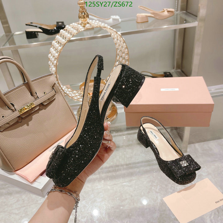 Women Shoes-Miu Miu, Code: ZS672,$: 125USD