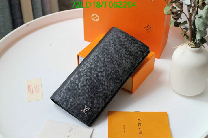 LV Bags-(Mirror)-Wallet-,Code: T062204,$: 72USD