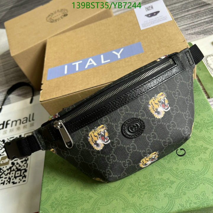 Gucci Bag-(Mirror)-Belt Bag-Chest Bag--,Code: YB7244,$: 139USD