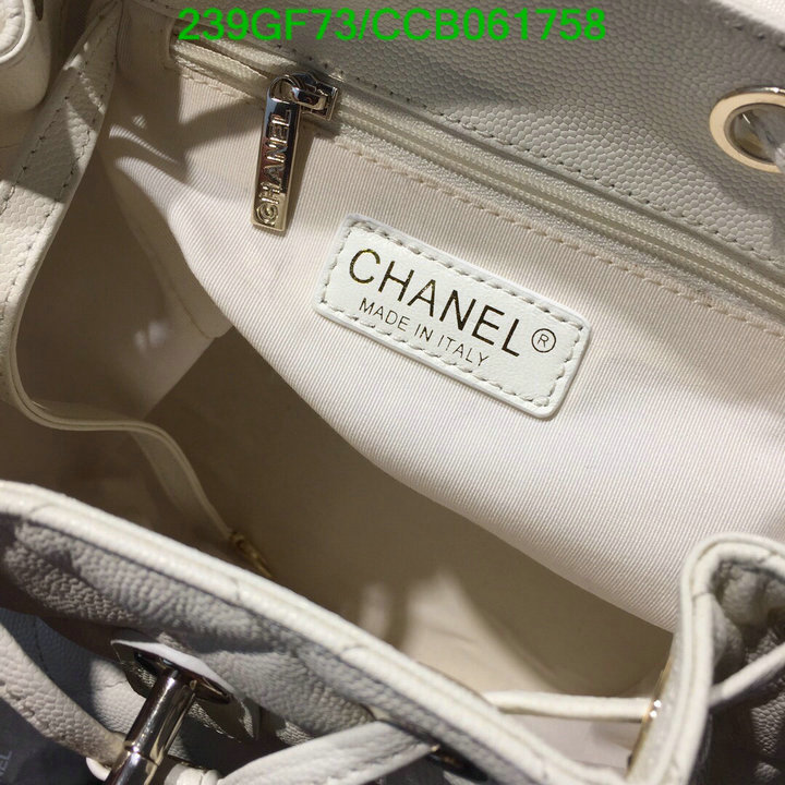 Chanel Bags -(Mirror)-Backpack-,Code: CCB061758,$: 239USD