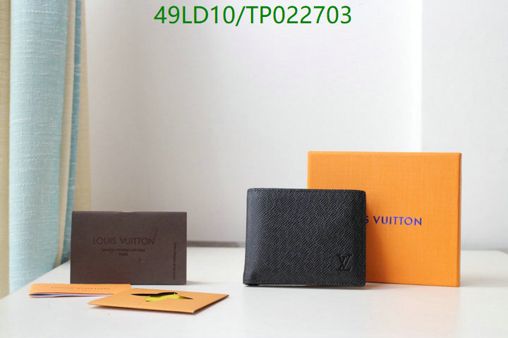 LV Bags-(Mirror)-Wallet-,Code: TP022703,$: 49USD