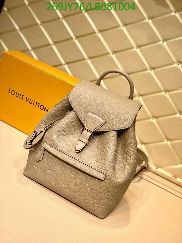 LV Bags-(Mirror)-Backpack-,Code: LB081004,$: 269USD