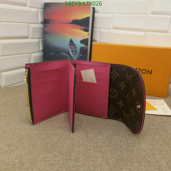 LV Bags-(4A)-Wallet-,Code: LT8026,$: 59USD