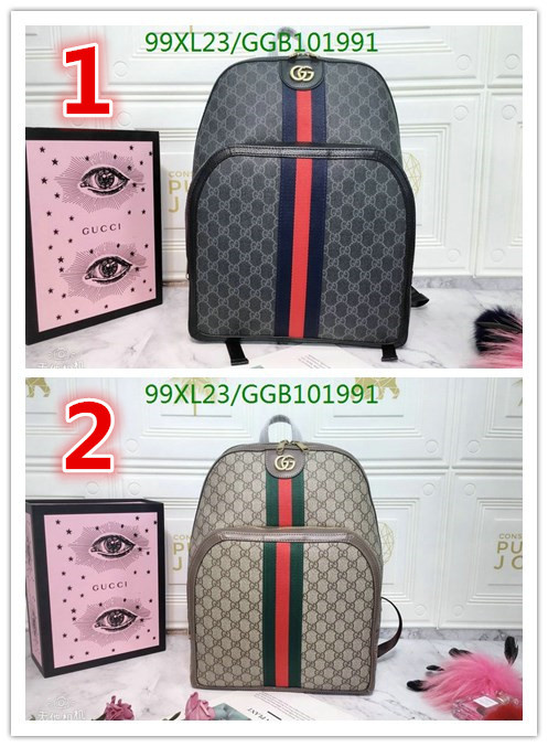 Gucci Bag-(4A)-Backpack-,Code: GGB101991,$:99USD