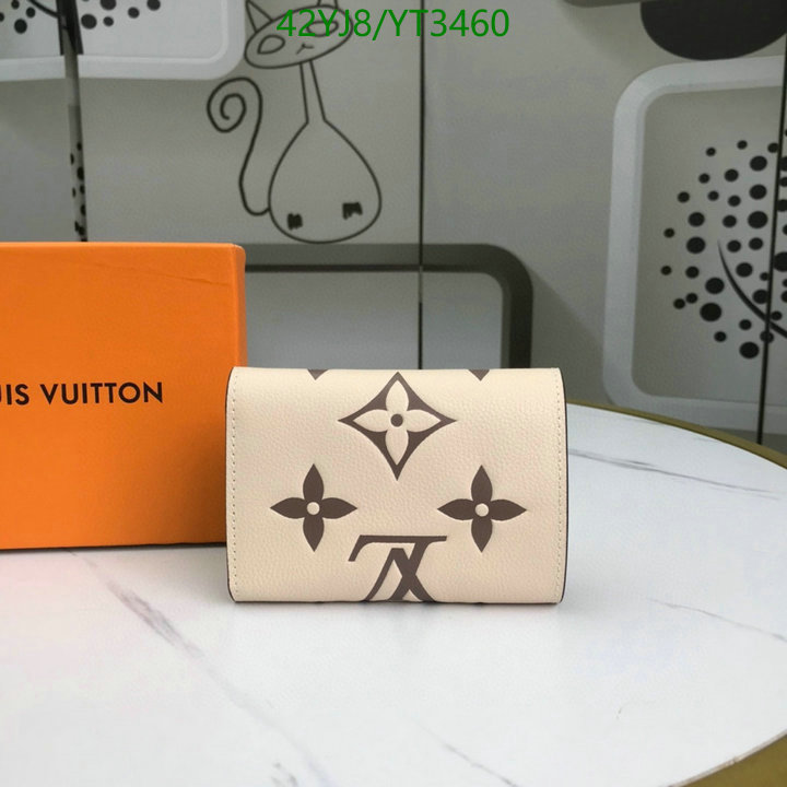 LV Bags-(4A)-Wallet-,Code: YT3460,$: 42USD