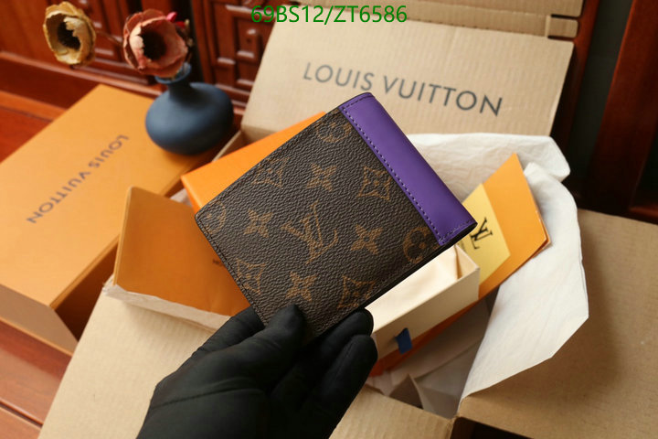 LV Bags-(Mirror)-Wallet-,Code: ZT6586,$: 69USD