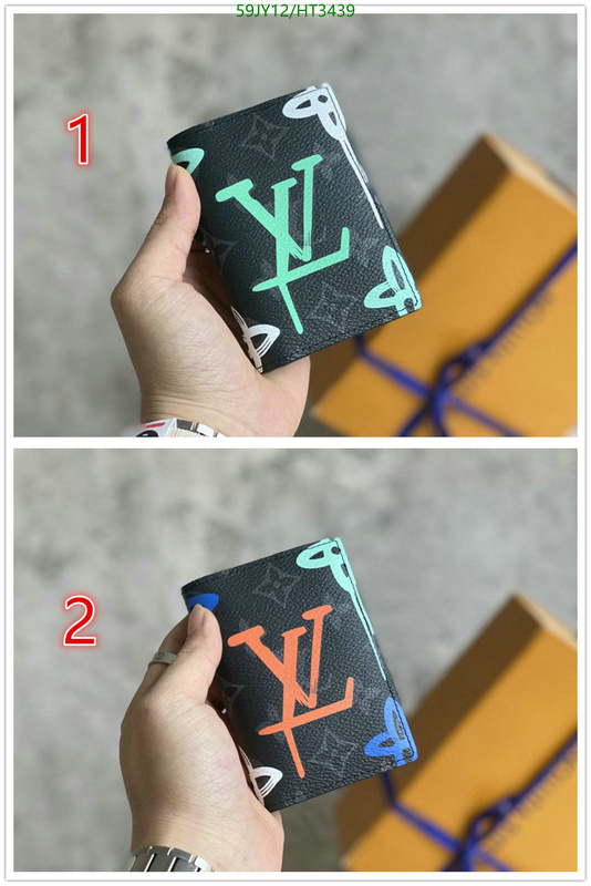 LV Bags-(Mirror)-Wallet-,Code: HT3439,$: 59USD