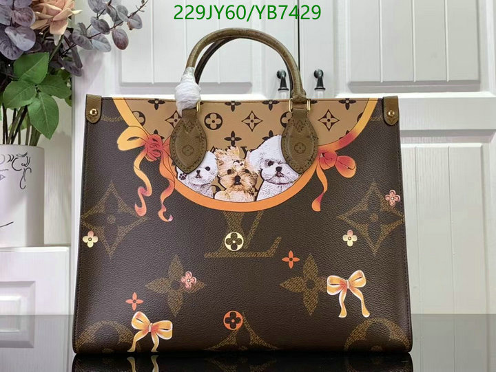 LV Bags-(Mirror)-Handbag-,Code: YB7429,$: 229USD