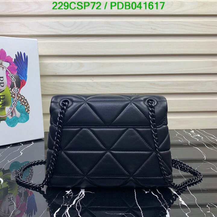 Prada Bag-(Mirror)-Diagonal-,Code: PDB041617,$: 229USD