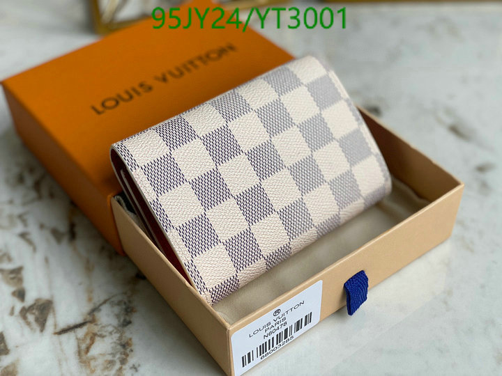 LV Bags-(Mirror)-Wallet-,Code: YT3001,$: 95USD