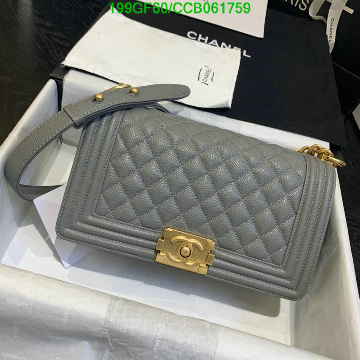 Chanel Bags -(Mirror)-Le Boy,Code: CCB061759,$: 199USD