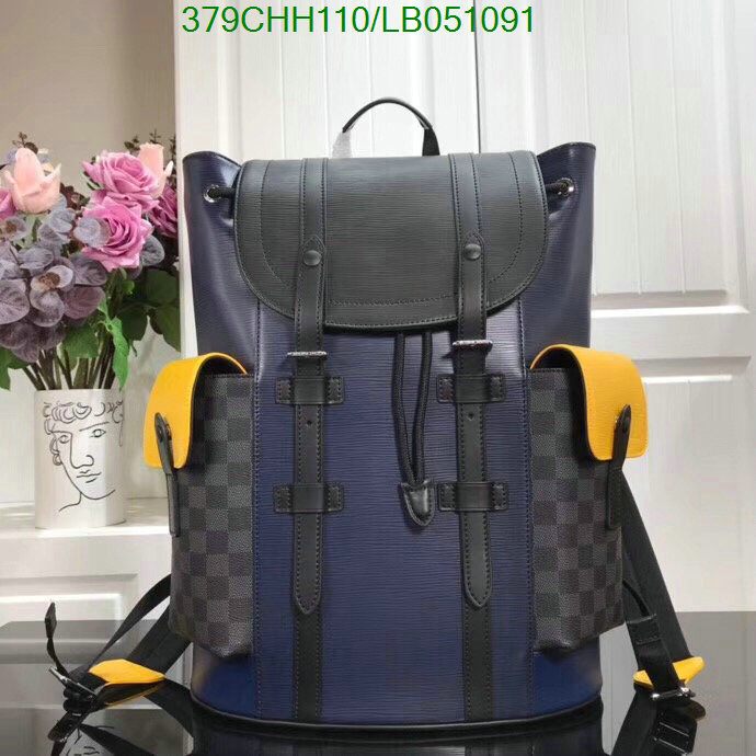 LV Bags-(Mirror)-Backpack-,Code: LB051091,$:379USD