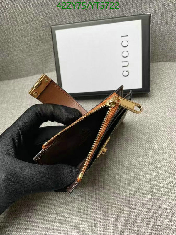 Gucci Bag-(4A)-Wallet-,Code: YT5722,$: 42USD