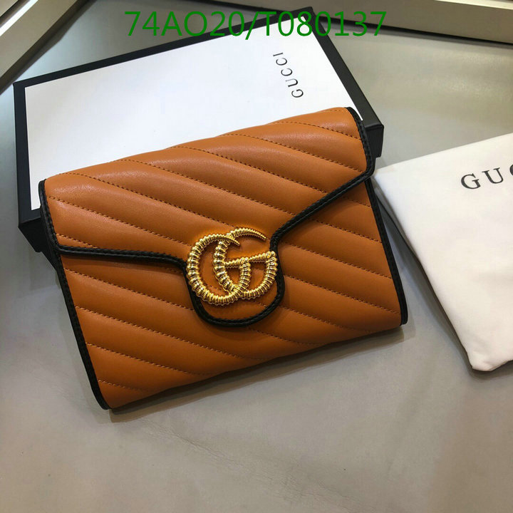 Gucci Bag-(Mirror)-Wallet-,Code: T080137,$:74USD