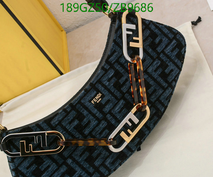 Fendi Bag-(Mirror)-Handbag-,Code: ZB9686,$: 189USD