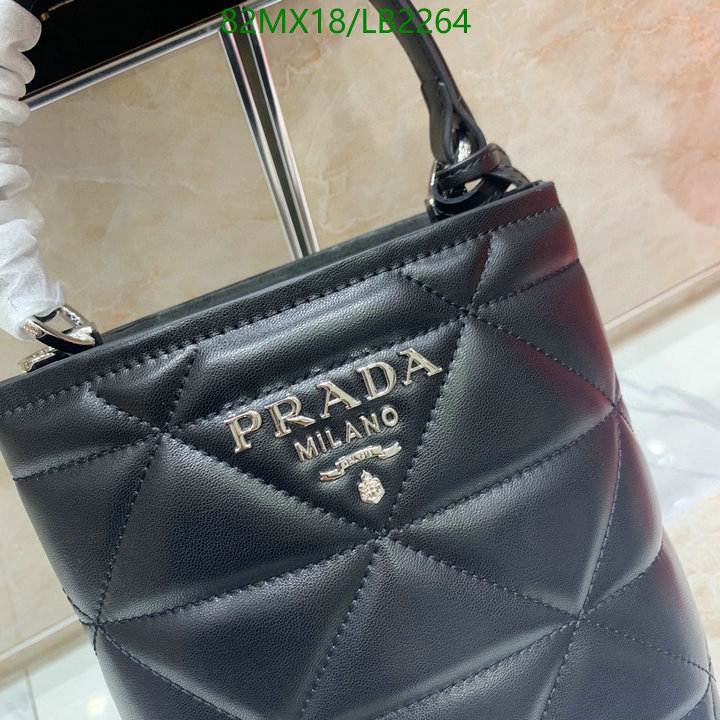 Prada Bag-(4A)-Handbag-,Code: LB2264,$: 82USD