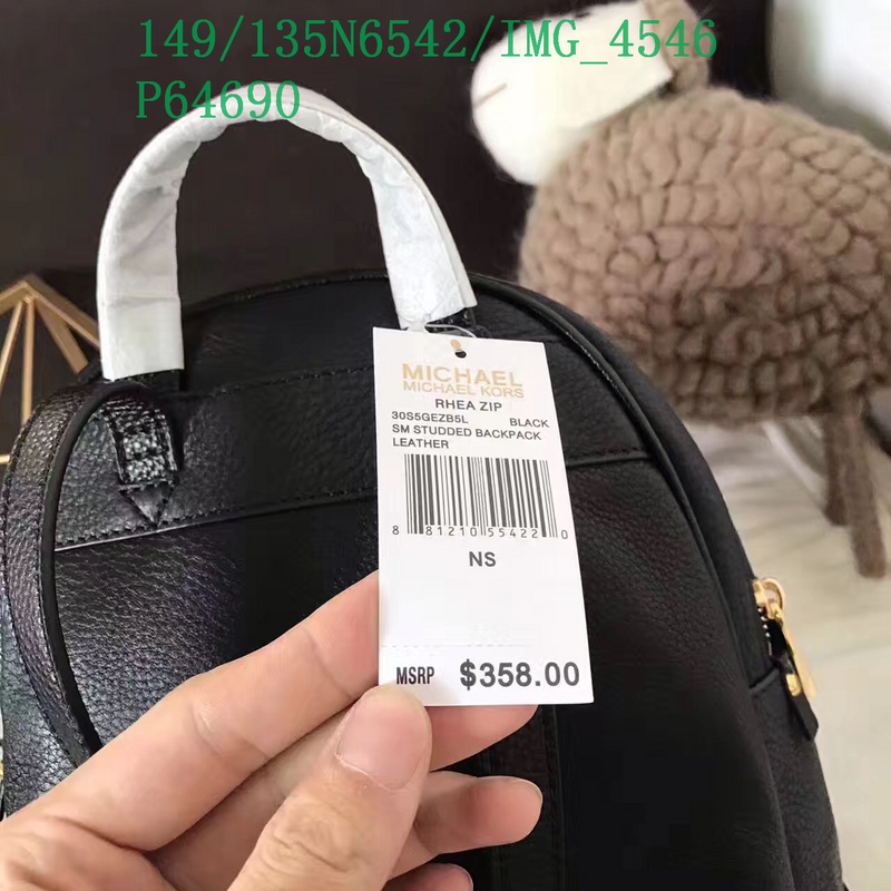 Michael Kors Bag-(Mirror)-Backpack-,Code: MSB122343,$: 149USD