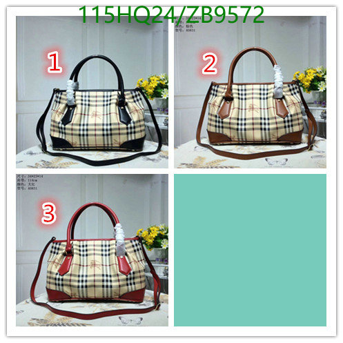 Burberry Bag-(4A)-Handbag-,Code: ZB9572,$: 115USD