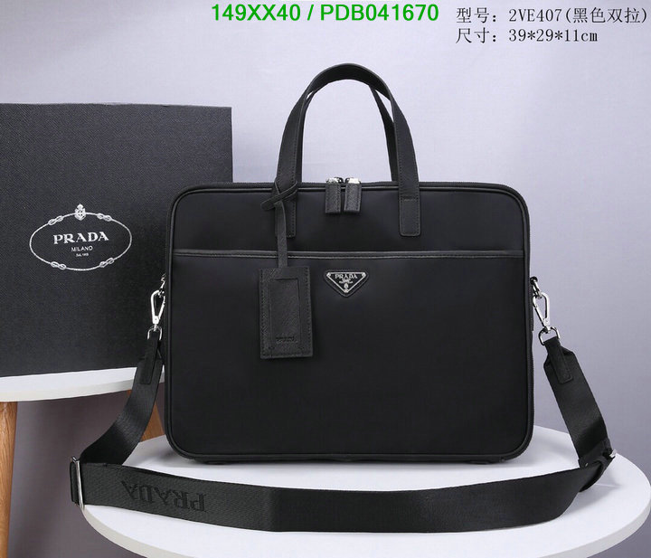 Prada Bag-(Mirror)-Handbag-,Code: PDB041670,$: 149USD