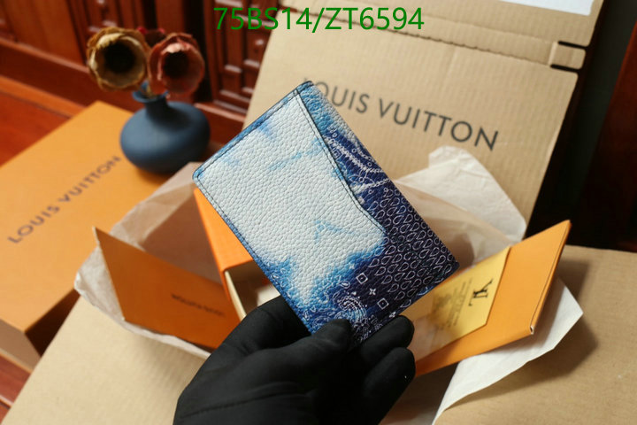 LV Bags-(Mirror)-Wallet-,Code: ZT6594,$: 75USD