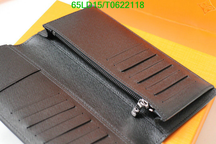 LV Bags-(Mirror)-Wallet-,Code: T0622118,$: 65USD