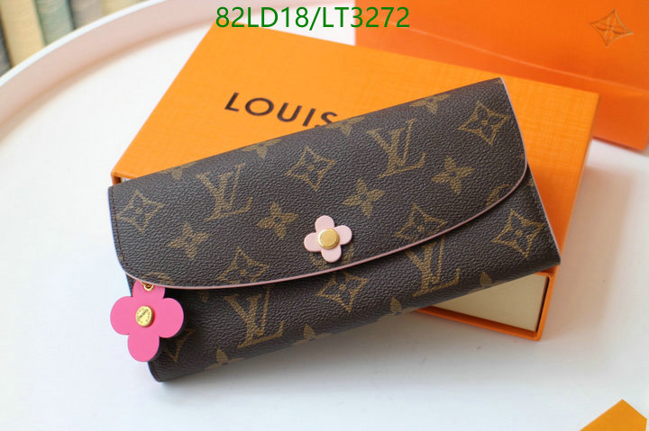 LV Bags-(Mirror)-Wallet-,Code: LT3272,$: 82USD