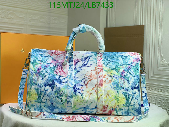 LV Bags-(4A)-Keepall BandouliRe 45-50-,Code: LB7433,$: 115USD