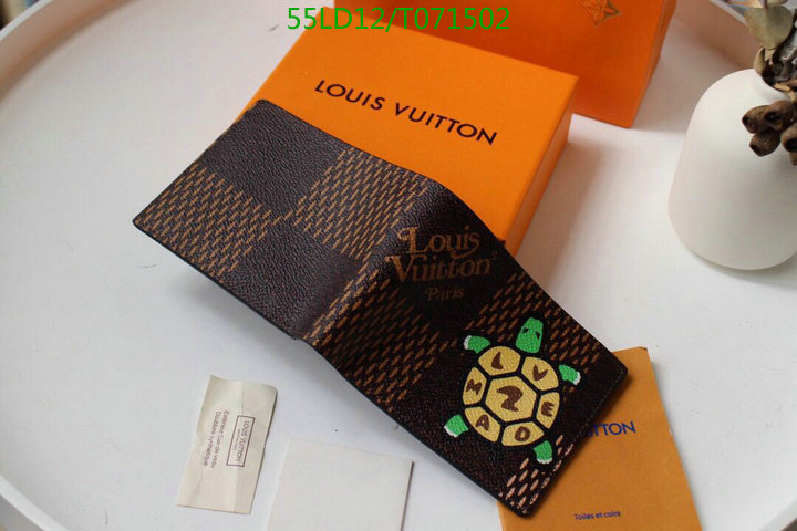 LV Bags-(Mirror)-Wallet-,Code: T071502,$: 55USD