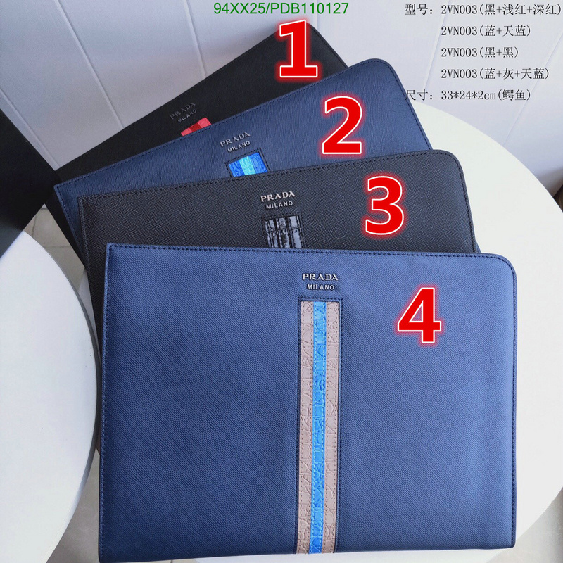 Prada Bag-(Mirror)-Clutch-,Code: PDB110127,$:94USD