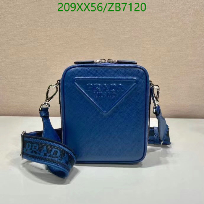 Prada Bag-(Mirror)-Diagonal-,Code: ZB7120,$: 209USD