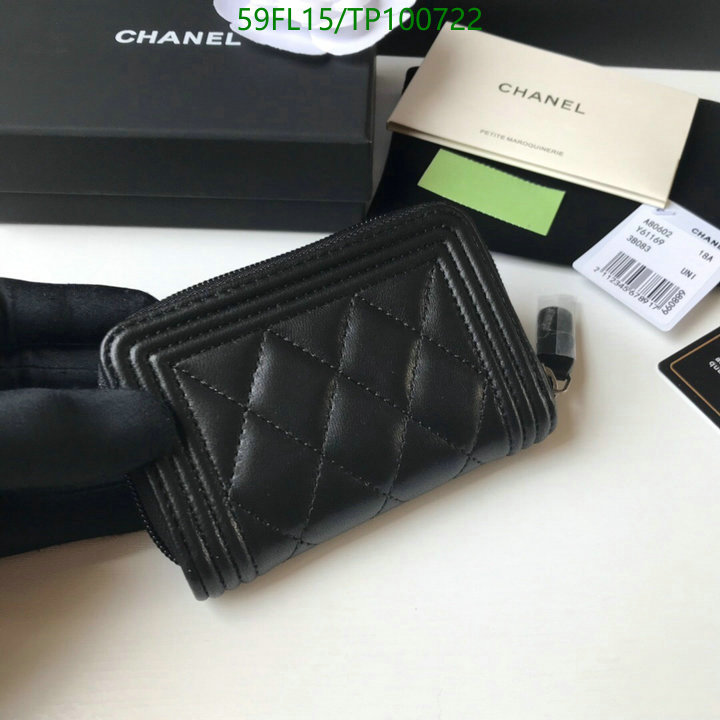 Chanel Bags ( 4A )-Wallet-,Code: TP100722,$: 59USD