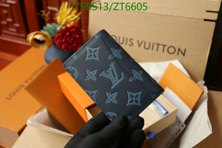 LV Bags-(Mirror)-Wallet-,Code: ZT6605,$: 75USD