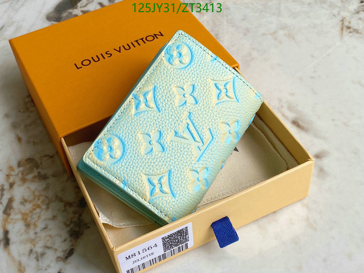 LV Bags-(Mirror)-Wallet-,Code: ZT3413,$: 125USD