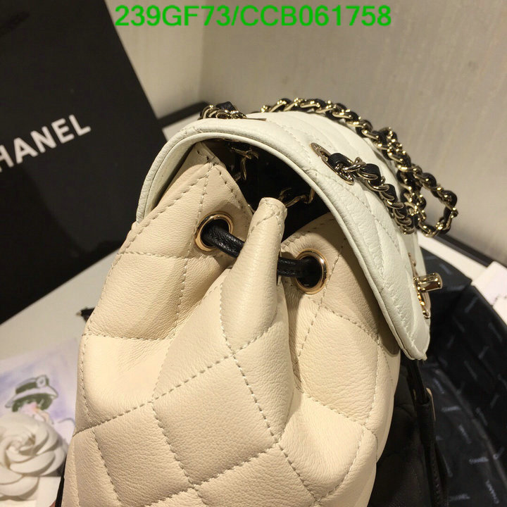 Chanel Bags -(Mirror)-Backpack-,Code: CCB061758,$: 239USD