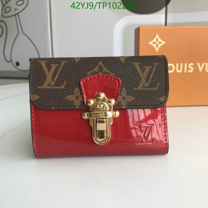 LV Bags-(4A)-Wallet-,Code: TP102260,$: 42USD