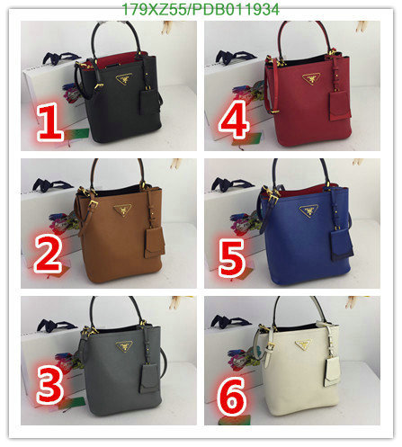Prada Bag-(Mirror)-Handbag-,Code: PDB011934,$:179USD
