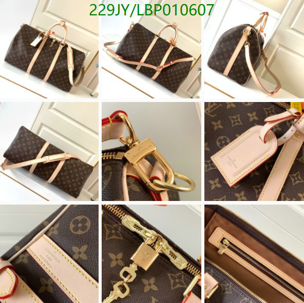 LV Bags-(Mirror)-Keepall BandouliRe 45-50-,Code: LBP010607,